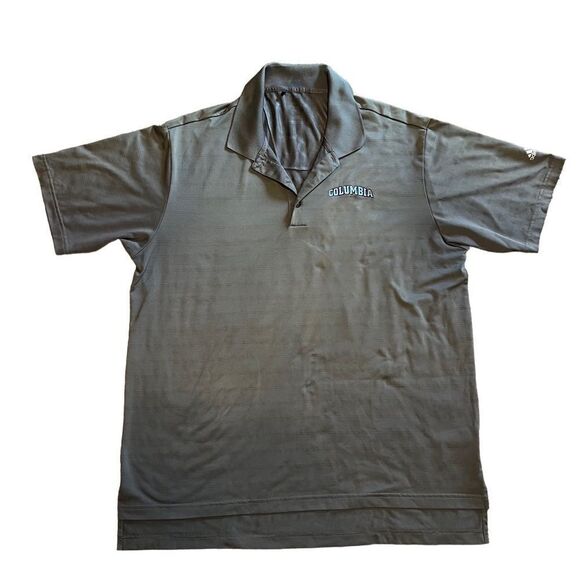 Columbia University Polo. Gray and Blue. Adidas. Sz XL. (See measurements). EUC - Picture 1 of 11